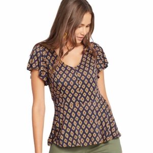 Modcloth my favorite flutter peplum top